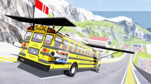 Эпические прыжки на скоростном автомобиле #168 – BeamNG Drive