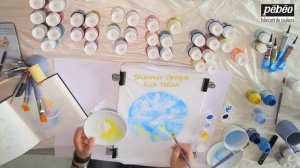 Краски по ткани Pebeo c микро - глиттером