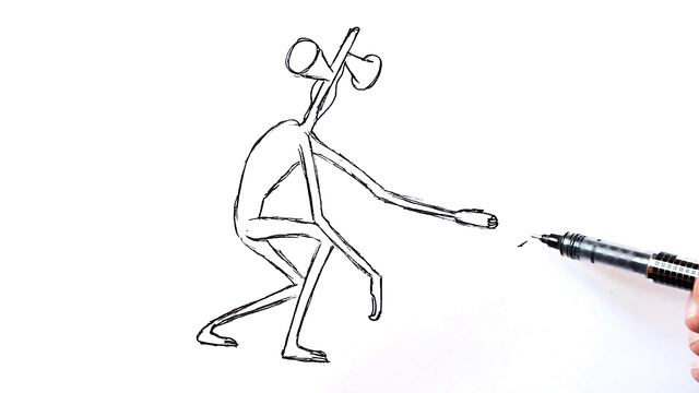 Как нарисовать Сиреноголового легко| Siren head SCP 6789 смотреть онлайн