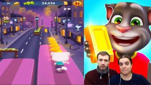 БолтушкА и ПРоХоДиМеЦ Открыли Ночной Город АНЖЕЛЫ! #264 - игра Том Бег за ЗОЛОТОМ