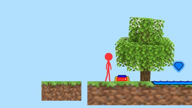 Watergirl And Fireboy, Stickman Animation Movies - (Part 4: Minecraft Vs Fire Parkour)