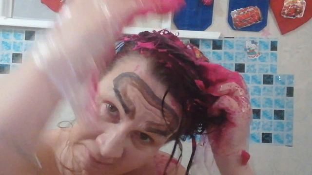 Вечером я решила покрасить волосы #окрашиваниеволос в домашних условиях