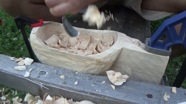 Ручная работа Заготовка Чаши под резьбу и результат/ handicraft. Handmade wooden bowl смотреть онлайн