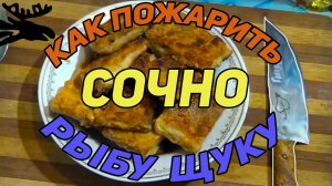 сочная жареная щука