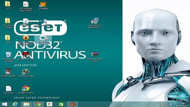 Como descargar nod 32 8 full con activador para windows 7, 8, 8.1,VISTA, y XP (2015) смотреть онлайн