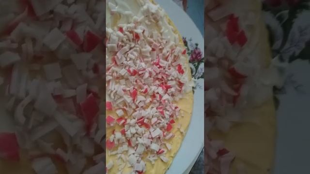 Готовлю рулет с крабовыми палочками