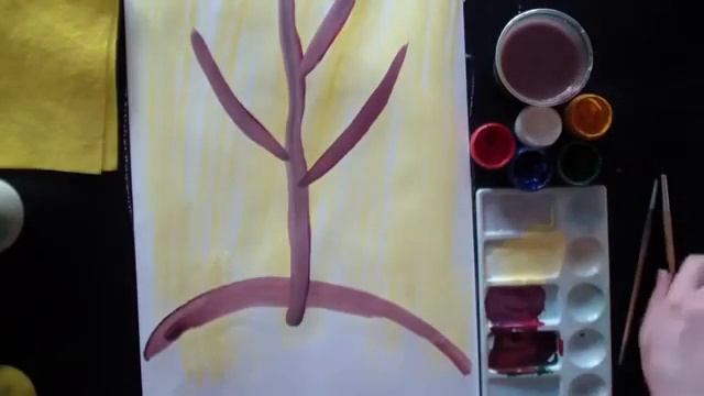 Урок рисования для детей!!!Рисуем Дерево.Підписуемся на канал вчимося рисувати!!! смотреть онлайн