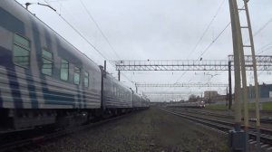 Приветливый Электровоз ЭП2К-456 с пассажирским поездом №160 Москва - Симферополь