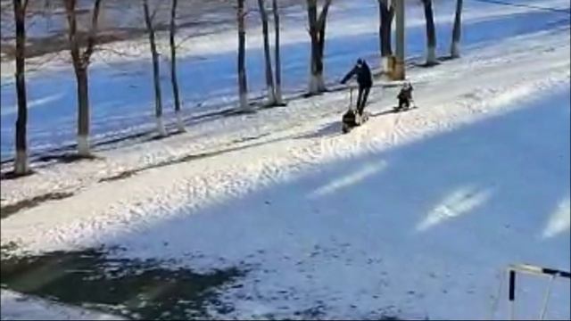 Снегокат с мотором Русак / СНОУКАТ