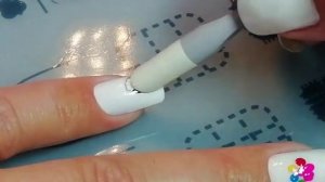 Маникюр с кошачьими лапками/ Кошка на ногтях/Яркий маникюр