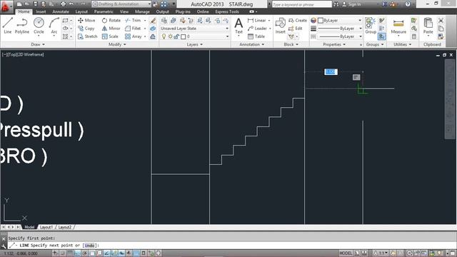 auto cad 3D stair || 3D Stair in auto cad in Hindi | staircase design 3d mode l 3d stairs смотреть онлайн