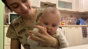 Как разговаривает ребёнок в 6 месяцев учится говорить ПЕРВЫЕ СЛОВА / ПЕРВЫЙ РЕБЕНОК