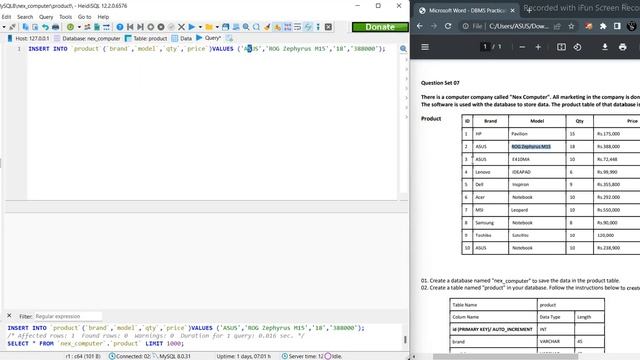 Database Task 07 | Use Delete Query Statement | 1st Year | Java Institute смотреть онлайн