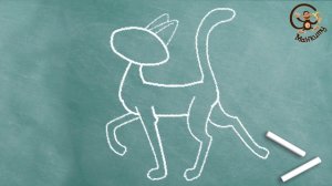 Мультфильм про Кошку. Как рисовать. Кубик расскажет Урок 7
