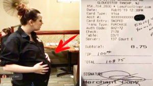 Беременная официантка получает квитанцию, которая в одночасье меняет ее жизнь!