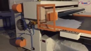 Cкрутка матраса на станке для скрутки и упаковки матрасов SPB-01