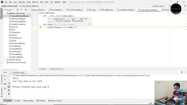 35. Python Bangla Tutorial  |  Python Class Object creating in Bangla