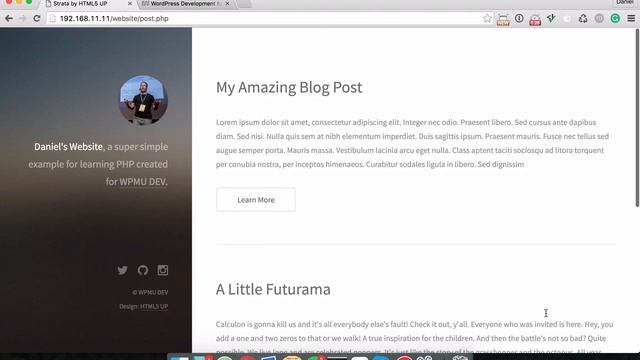 Learning PHP WordPress Development for Beginners