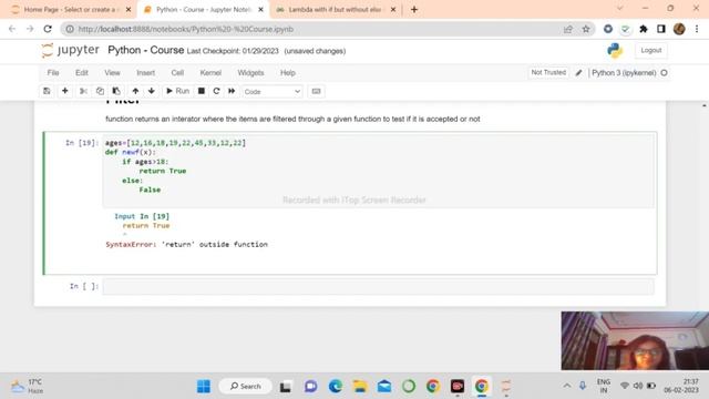 Map, filter and reduce in python