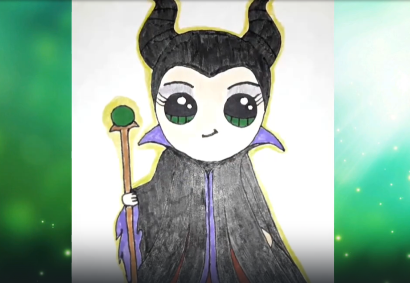 Как нарисовать Малефисенту смотреть онлайн