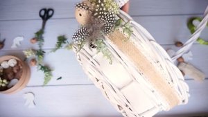 Как украсить пасхальную корзину своими руками I Идеи декора на Пасху