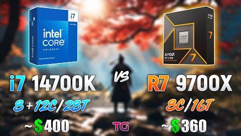 Ryzen 7 9700X vs Core i7 14700K  тест в 10 играх 1080
