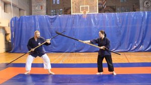 Упражнения с нагинатой (в паре)