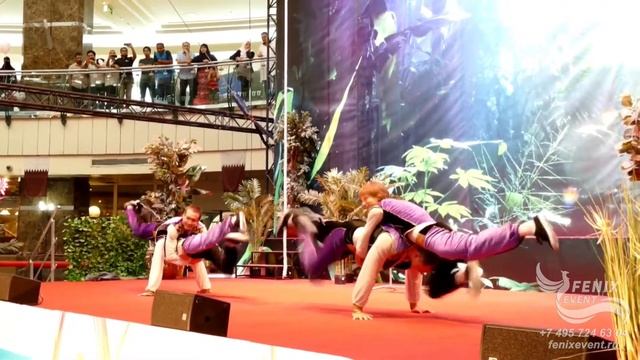 Заказать акробатическое шоу на праздник, корпоратив и новый год - эквилибристы в Москве