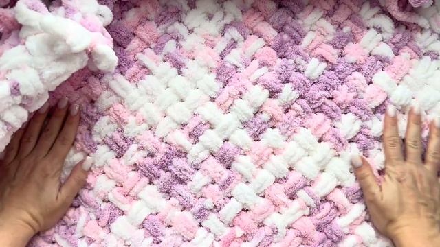 Показываю как вязать плед из пряжи Alize puffy. 2 способа плетения ?✨ смотреть онлайн