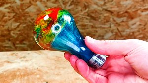 Светильник / лампа своими руками из дерева и эпоксидной смолы. DIY.