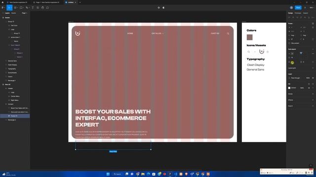UI Inspiration | Daily UI Challenge | Modern UI Design | Ecommerce Hero Section | Figma SpeedArt