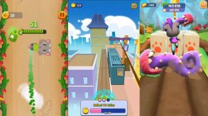 Talking Tom Gold Run 2 vs Om Nom Run 2 vs Talking Tom Farts.Бег и Прыжки Тома и Ам Няма.Кто Круче