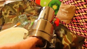 Мука из крапивы. Первый пробный помол.