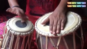 Tabla Tutorial-Lesson for Beginners-Tere Kete Tako Tako-Tako Tere Kete Tako Part 07