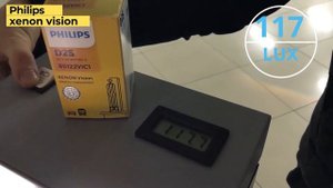 тест штатных ламп Philips и Osram