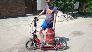 Электро самокат на газу.Газоэлектрический самокат!