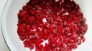Винегрет с зеленым горошком и горчичной заправкой