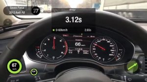 Разгон Audi A6 3 0 TFSI Stock от 0 до 100 км/ч