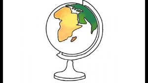 Как нарисовать глобус. Рисование для новичков.