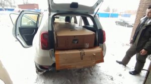 Загрузка мопеда Альфа RX11 в Рено Дастер. Скутер-НН