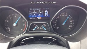Ford Focus MKIII 1.5 EcoBoost Stage 1 210 HP Acceleration Turnier Automatic