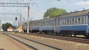 ЭР9т-715 отправляется со ст.Минск восточный