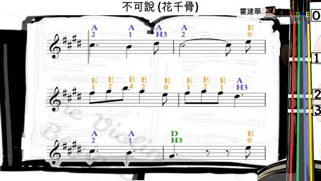不可說 | 花千骨 | 小提琴樂譜 [指法] | Can't Be Said | The Journey of Flower | Violin SHEET MUSIC[Fingerings] [L3 смотреть онлайн