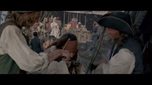 Джек Воробей на корабле "Месть Королевы Анны". Разговор Анжелики и Джека