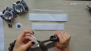 Школьный набор канзаши (бантики и галстук) МК / DIY GROSGRAIN RIBBON SCHOOL SET