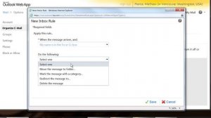 How to Set Up the Email Forwarding on Microsoft Office Outlook Web Acc... : Using Microsoft Outlook