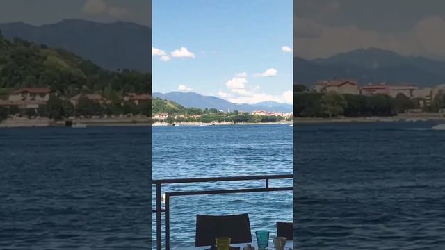 Travel around Italy, Summer at Lake Maggiore,close to Milan , at Italian-Switzerland border