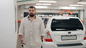 Установка би-светодиодных линз на Субару Форестер и отзыв владельца.