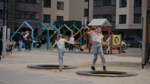 Крутые трюки на встраиваемом батуте Skok от ребят из современной школы движения - Generation X Team