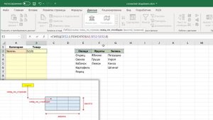 Как сделать связанные выпадающие списки в Excel одной формулой